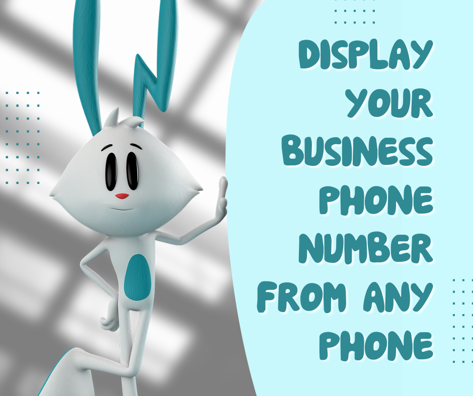 display your business phone number